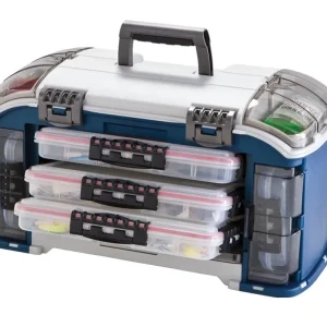 PLANO Elite Series 797 Angled Tackle System Navy/Sandstone