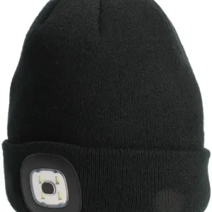 MIKADO Wintermütze - Led - Beanie - Schwarz - 1st