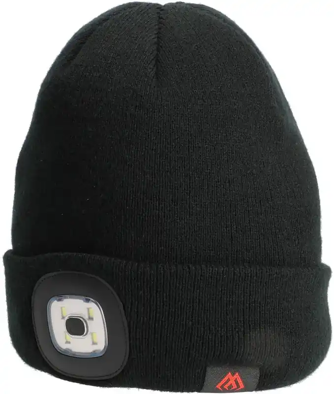 MIKADO Wintermütze - Led - Beanie - Schwarz - 1st