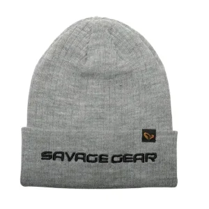 SAVAGE-GEAR Fold-Up Beanie One Size Light Grey Melange