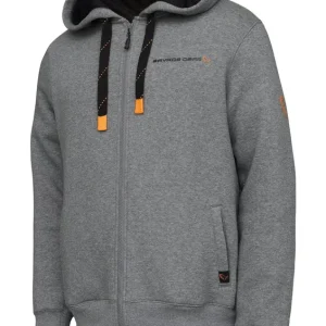 SAVAGE-GEAR Classic Zip Hoodie M Grey Melange