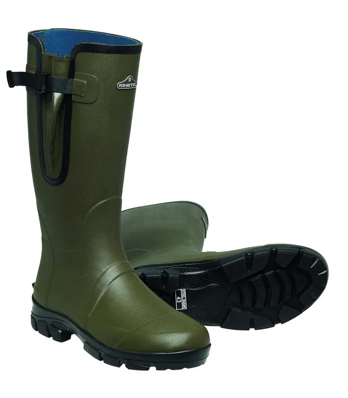 KINETIC Lapland Boot 16" 40 Forest Green Gummistiefel mit Neoprenfutter