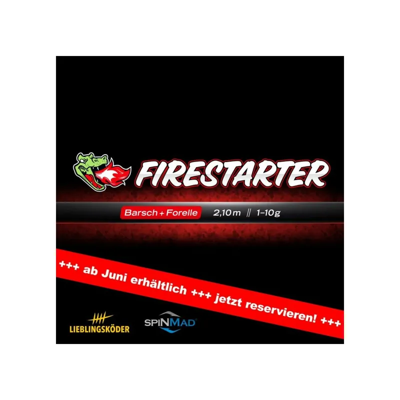 Lieblingsköder Firestarter Barsch + Forelle 2,10 m WFG. 1 -10 g-