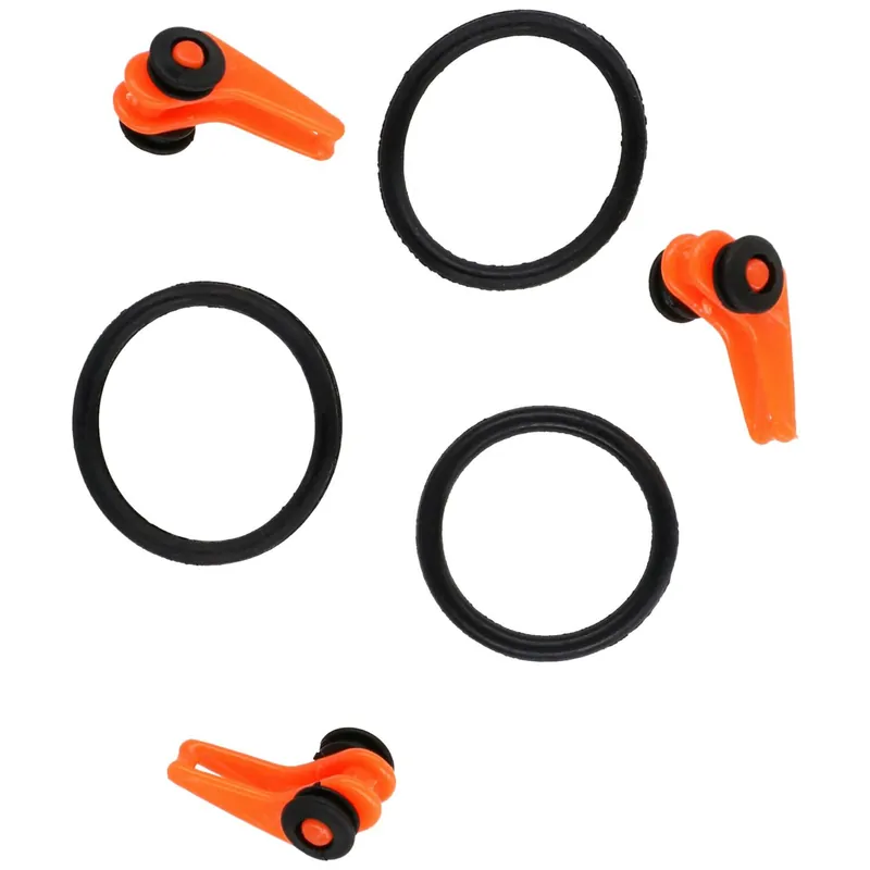CLIP - FÜR HAKEN EINSTELLBAR - ORANGE - 3 Stck-
