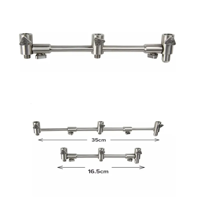 Carp Spirit INOX 300 - 2/3 Rod QR Adjustable Buzz Bar - Front-