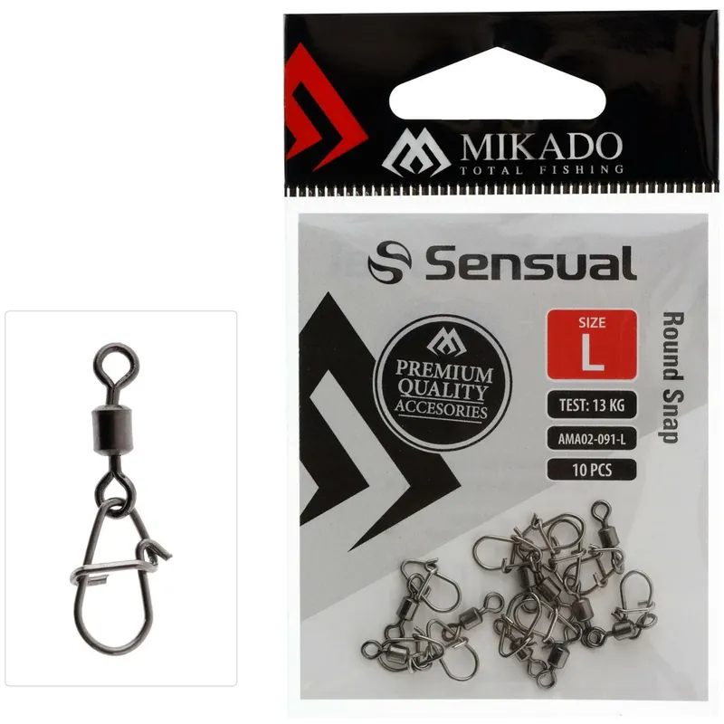 Mikado Sensual Round Snap mit Tönnchenwirbel-L
