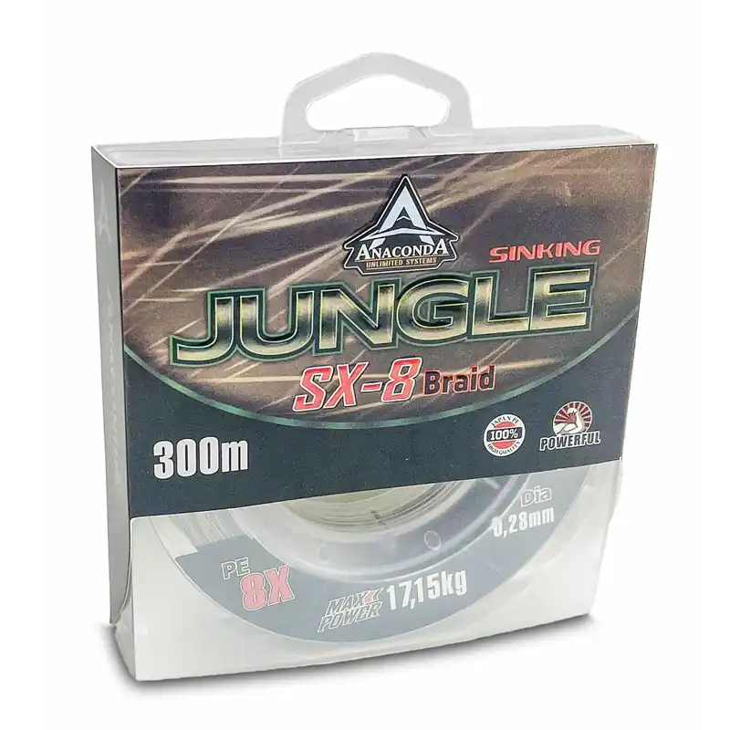 Anaconda Jungle SX-8 Braid Sinking-300 m 0,20 mm / 12,30 kg