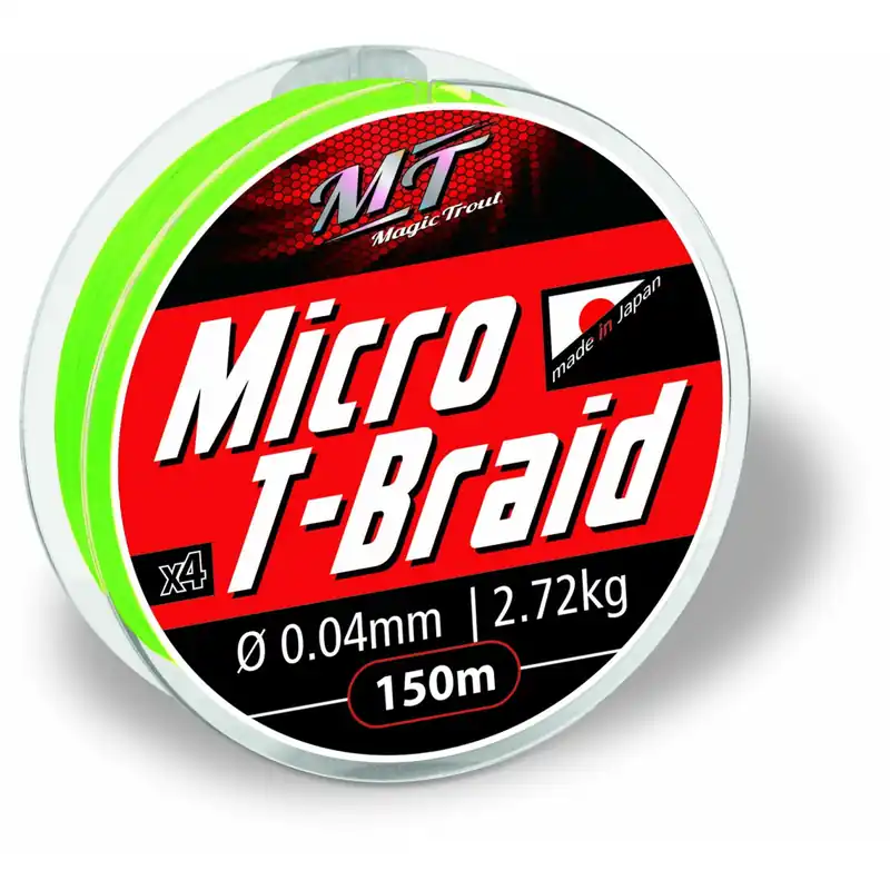 Magic Trout Micro T-Braid Chartreuse-0,12 mm