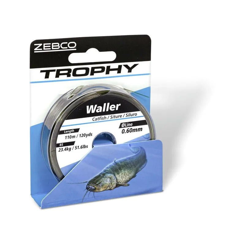 Zebco Angelschnur Trophy Wels Monofile Schnur Camo-Dunkel-0,55mm