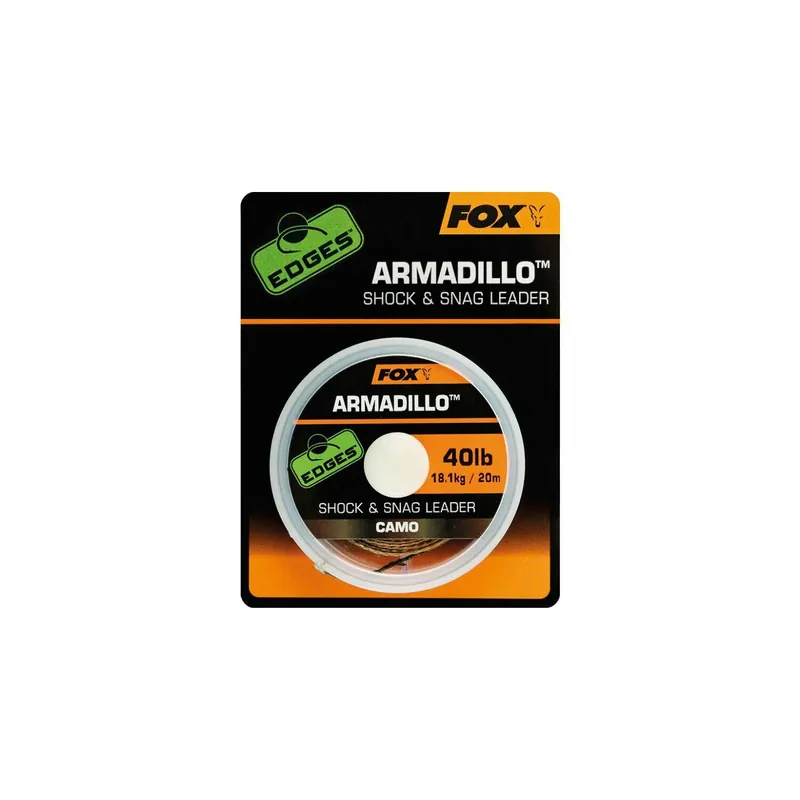 Fox Edges Armadillo Camo Shock & Snag Leader 20 m-30lb