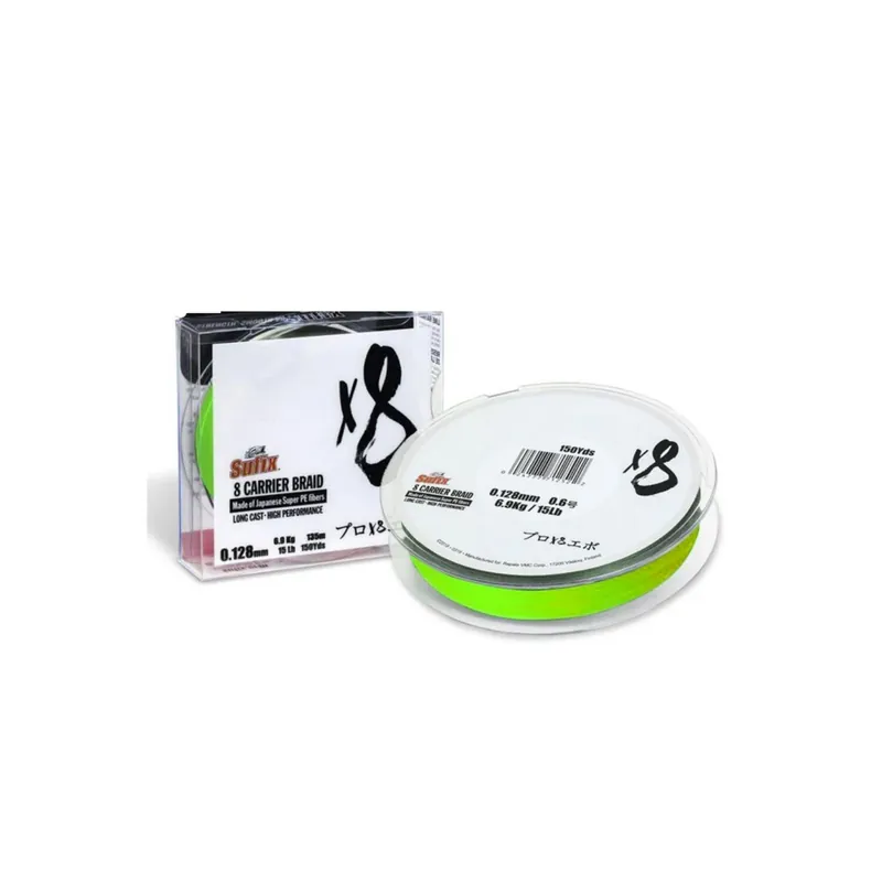 Sufix X8 Braid Neon Chartreuse 150 m-18,5 mm
