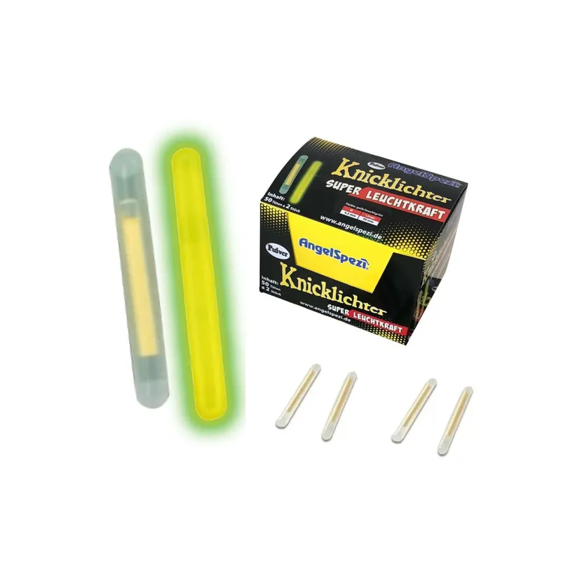 100 Knicklichter leuchtend Grün/Gelb 4,5mmx39mm (50 x 2 Stück)-