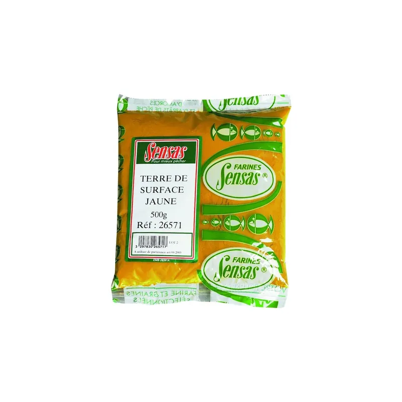 Sensas Terre de Surface Angelerde 500 g-Gelb