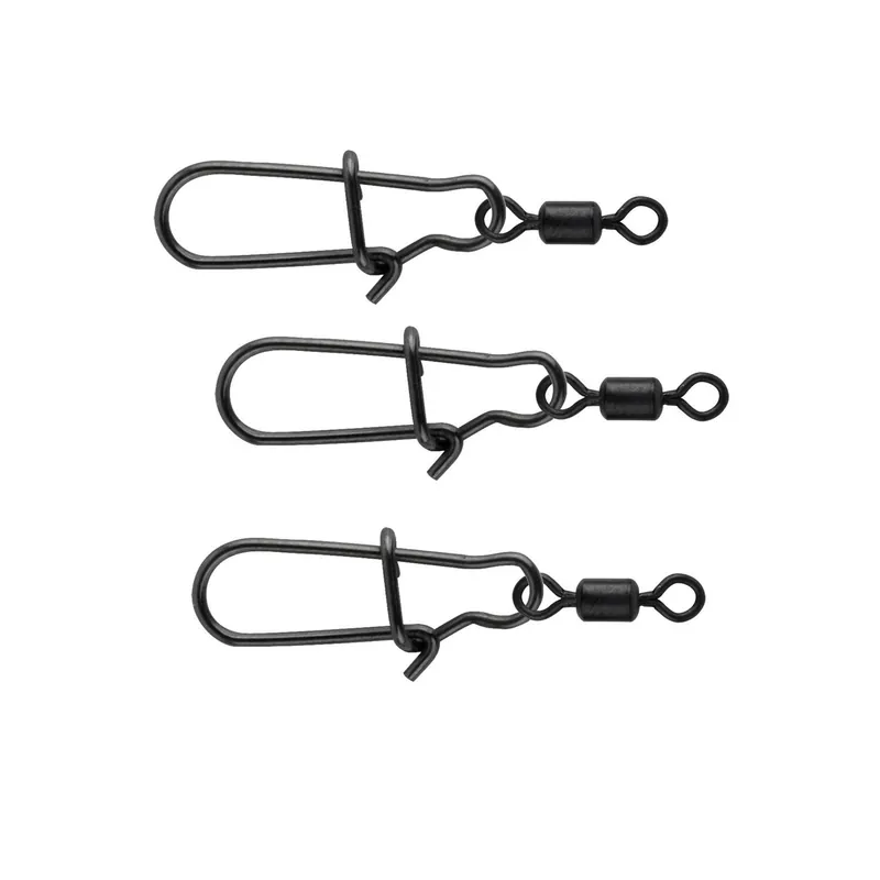 Spro Matt Black Easy Snap Rolling Swivel-00 / 5 kg
