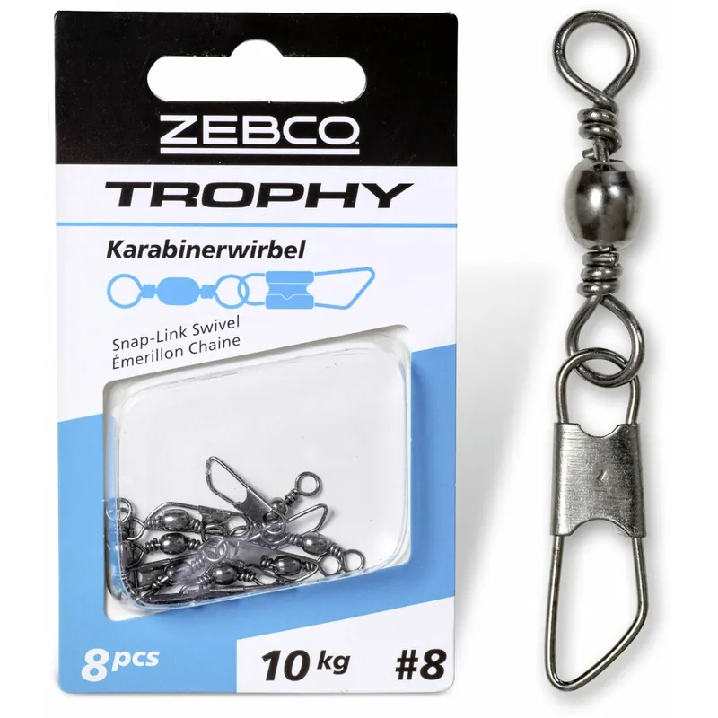 Zebco Trophy Karabinerwirbel-Gr.2
