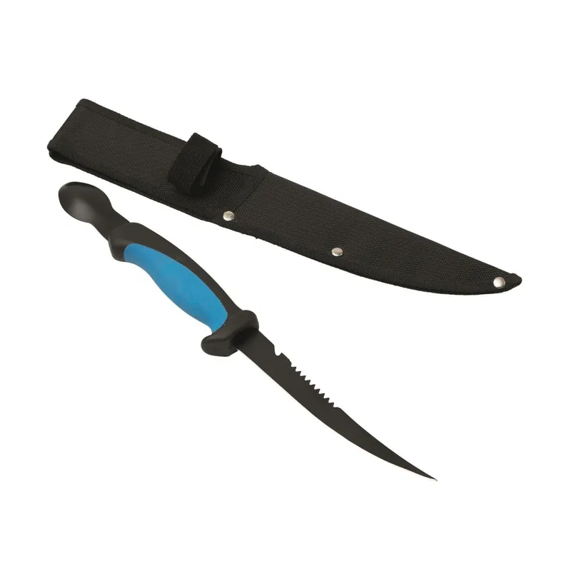 KINETIC KNIFE W/ROE SPOON 6,5"/16CM 33,5CM BLACK/BLUE-