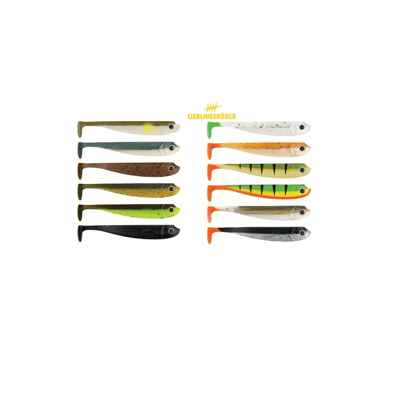 Lieblingsköder Gummifisch-Mixpaket 5 cm 6 Stück-Natural Classic