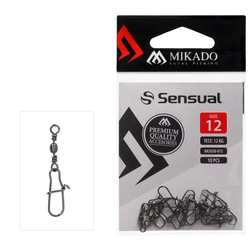 Mikado Tönnchenwirbel mit Fastlock Snap-Gr. 1 Tragkraft 24 kg 5 Stück