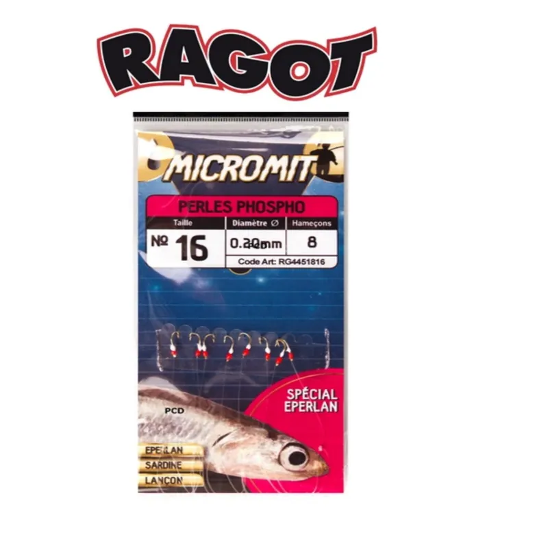 Ragot Mini Heringsvorfach Gr. 16 0,20 mm 8 Haken-