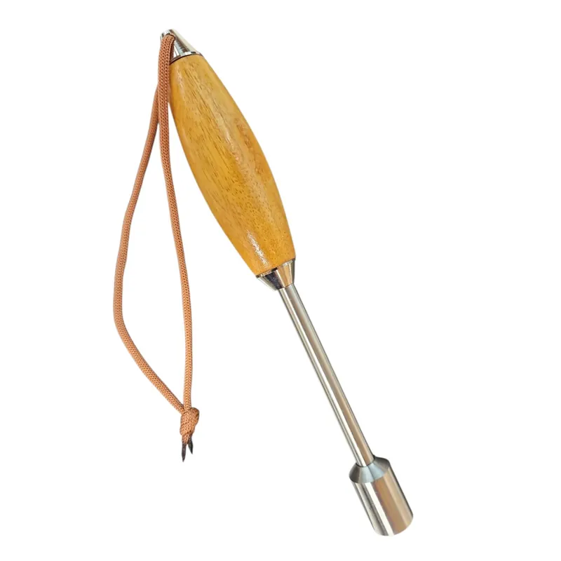 Angelspezi Luxus Fischtöter Naturholz/Edelstahl 23 cm-