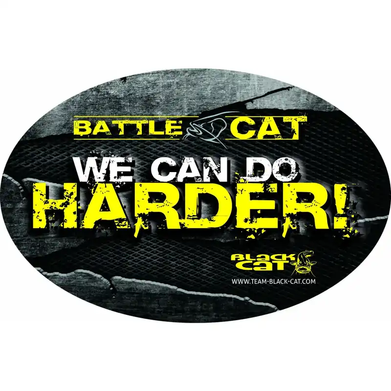 Black Cat Battle Cat Aufkleber 8 x 12 cm-