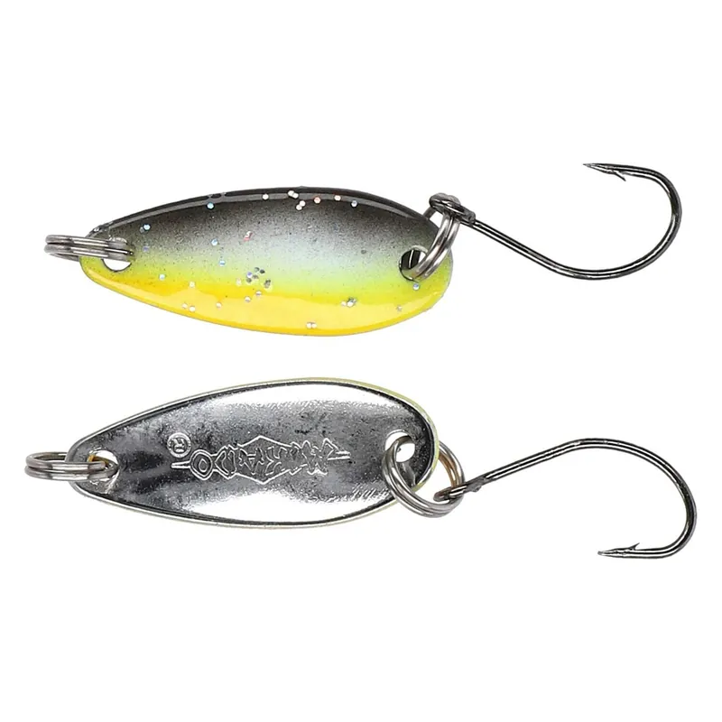 Mikado Trout Spoon 2,4 cm 2,5 g gelb-silber-glitter-