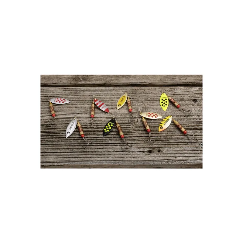 Zebco Trophy Z-River No. 1 Hechtspinner-gold/red dots