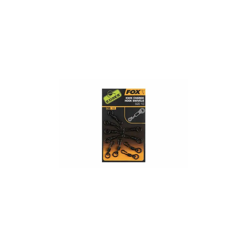 Fox Edges Kwik Change Hook Swivels 10 Stück-10