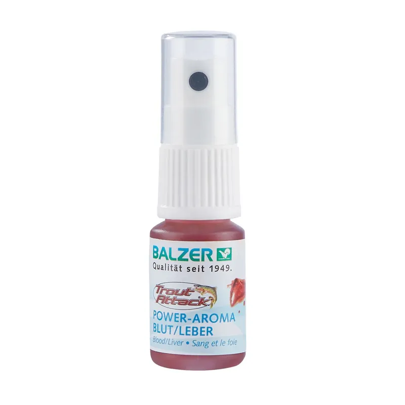 Balzer Trout Attack Power Aromaspray - Leber/ Blut-