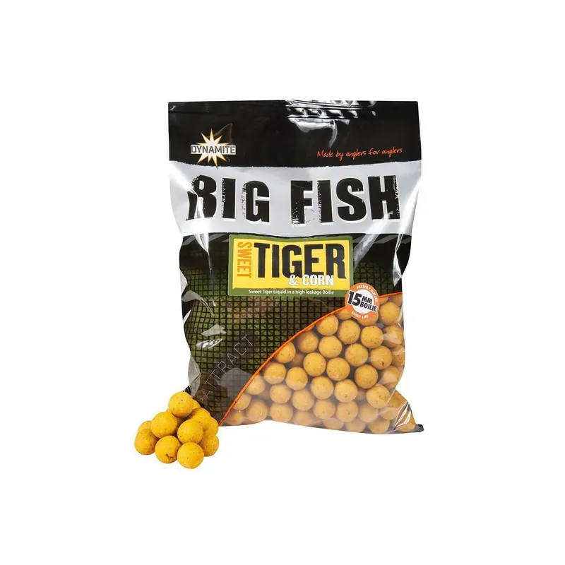 Dynamite Baits Big Fish Boilies Sweet Tiger & Corn-15 mm