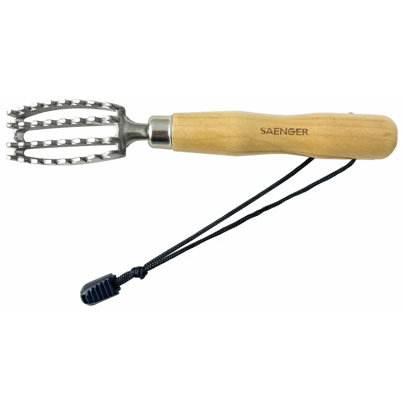Sänger Profi Edelstahl Fischschupper mit Holzgriff 20 cm-