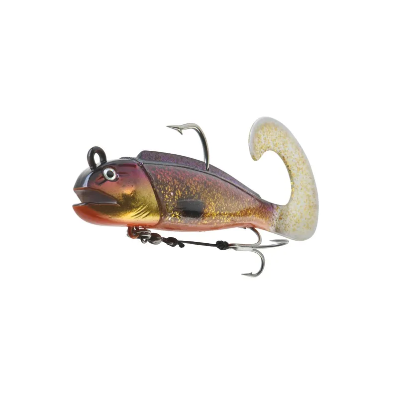Daiwa D-Wolf Curly 21 cm Heilbuttköder-Heilbuttköder gold flake