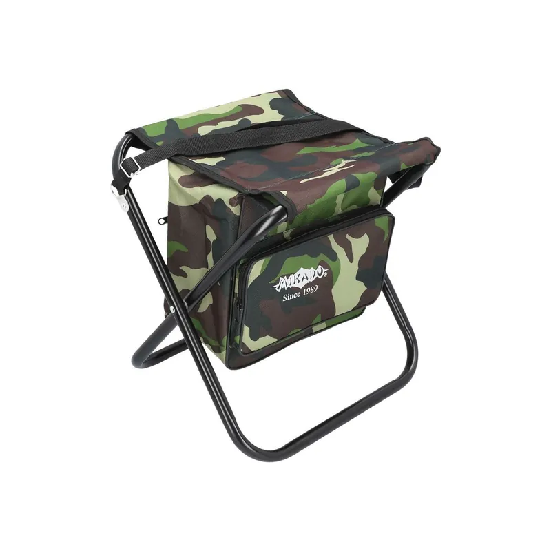 Mikado Angelstuhl Falthocker mit Tasche-camoflage