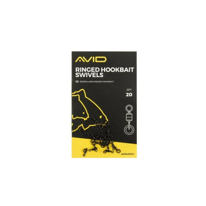 Avid Carp Ringed Hookbait Swivels 20 Stück-