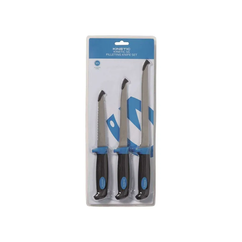 KINETIC SS FILLETING KNIFE SET BLACK/BLUE-