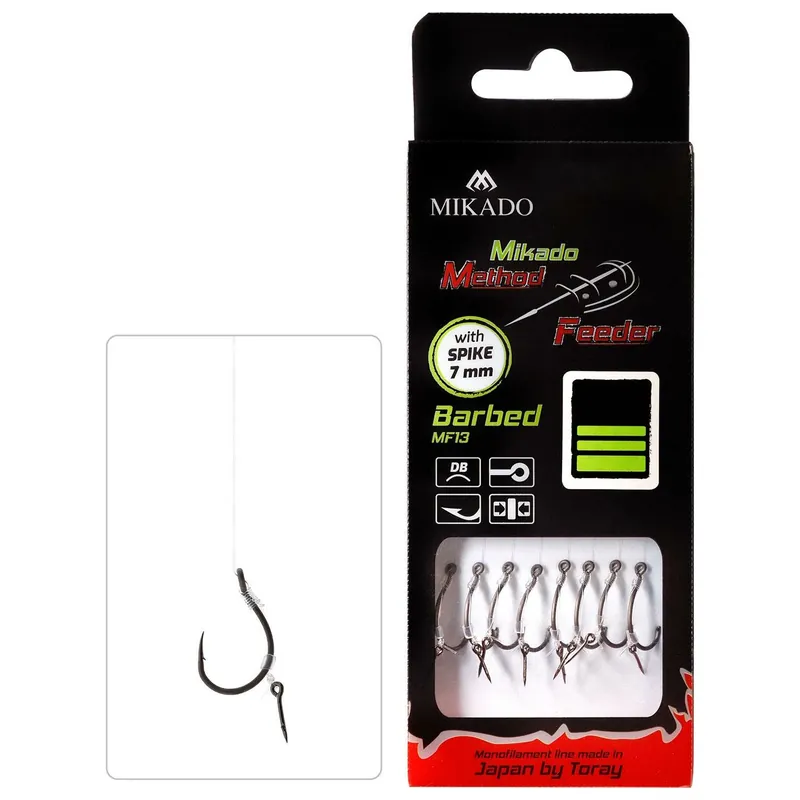 METHODE FEEDER RIG - MIT NADEL - HAKEN MIT WIDERHAKEN GRÖSSE 8-