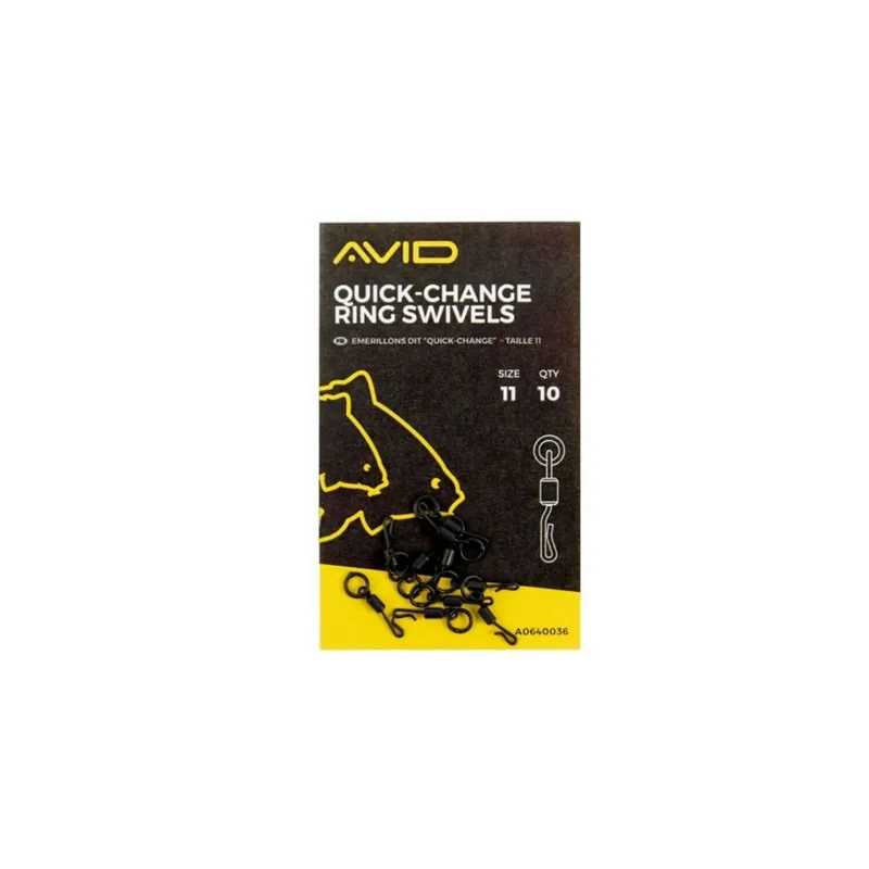 Avid Carp Quick Change Ring Swivels 11-