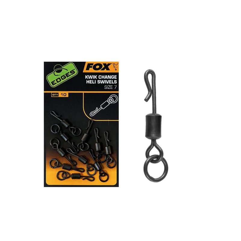 Fox Edges Kwik Change Heli Swivels Size 7-
