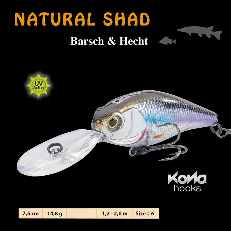 IC Doiyo Natural Shad Suspending UV 75 mm-UV 75 mm BR