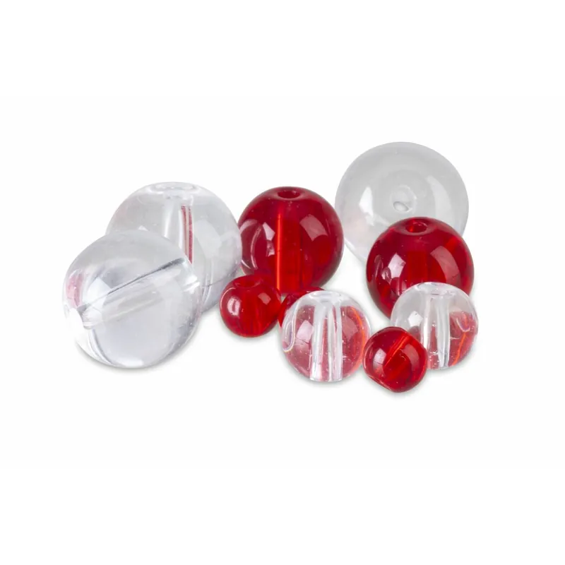 Iron Claw Glass Beads-clear 10 mm 12 Stück