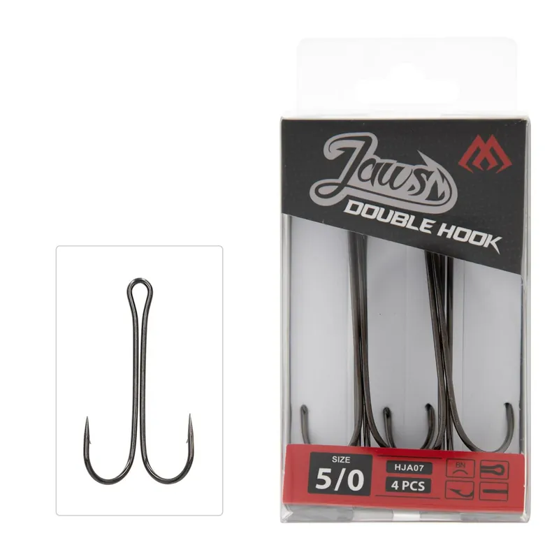 Mikado Jaws Double Hook offener Schenkel Gr. 2/0 5 Stück-