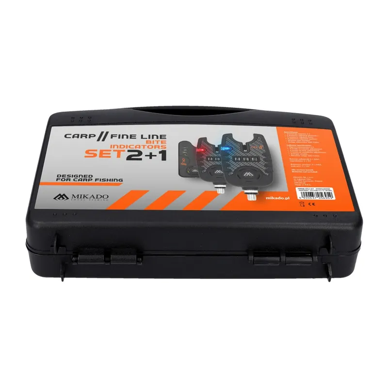 Mikado Karpfen Bissanzeiger-Set 2+1 Rot/Blau-