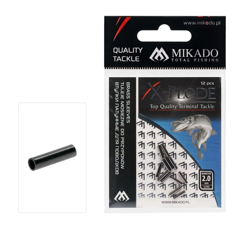 Mikado Quetschhülsen Crimp einfach 1,6 mm 12 Stück-