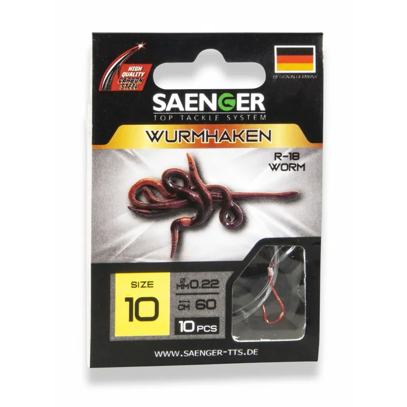 Saenger Wurmhaken R-18 60cm-Gr. 1 0,35 mm