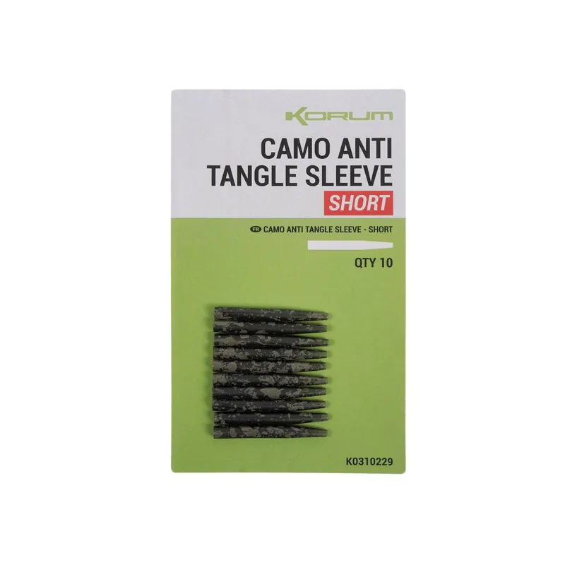 Korum CAMO Anti Tangle Sleeve - Kurz 10 Stück-
