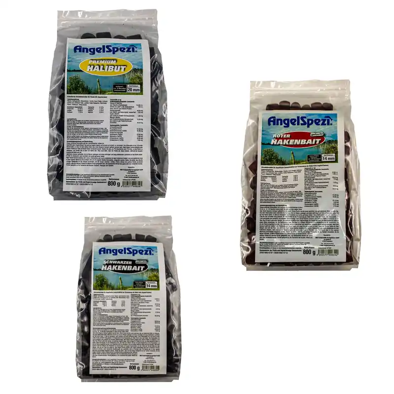 Angelpellets Störpellets Karpfenpellets-Premium Halibut 800g Beutel 14 mm