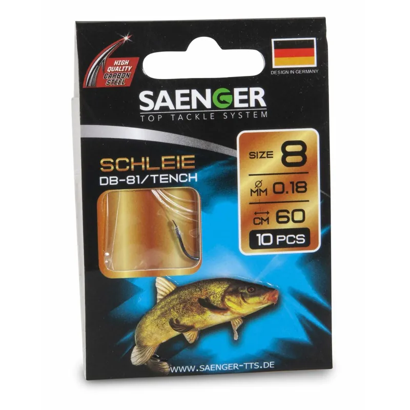 Saenger Schleienhaken DB-81 60cm-Gr. 10 0,16 mm