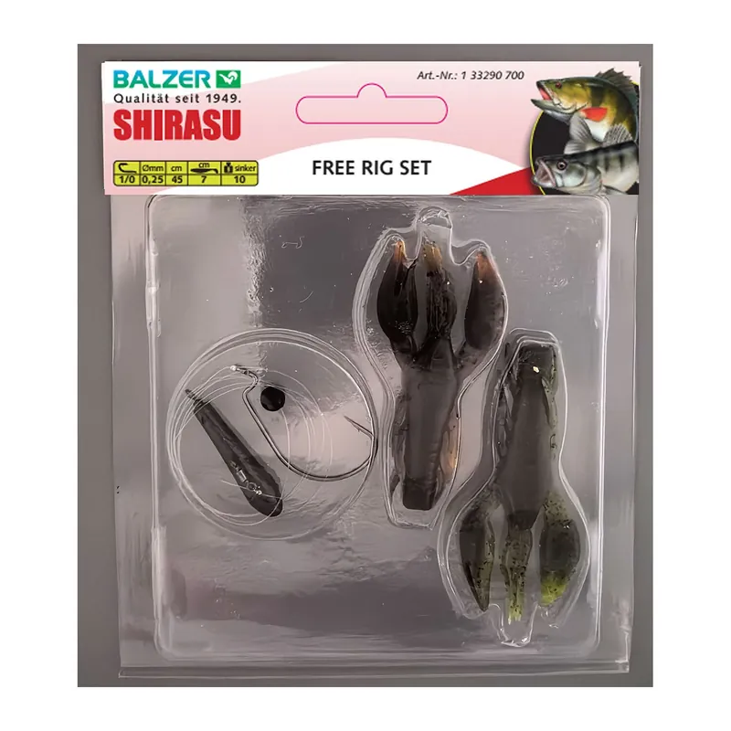 Balzer Free Rig Gr. 1/0 45cm Schnur 0,25mm 7cm 10g-