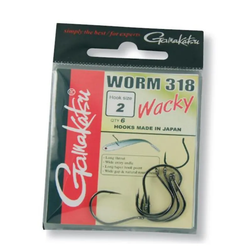 Gamakatsu Hook Worm 318 Wacky Gr.1-