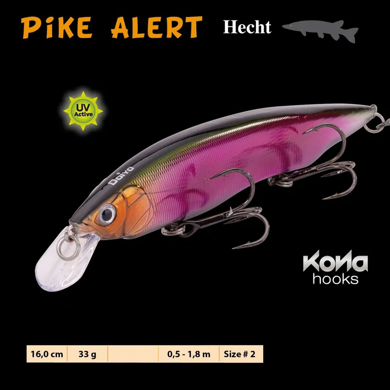 IC DOIYO Pike Alert slow sinking UV 160mm-UV 160mm GP